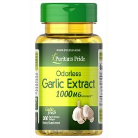 Puritan's Pride Odorless Garlic 1000 mg-100 Rapid Release Softgels